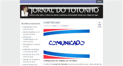 Desktop Screenshot of jornaldototonho.com.br